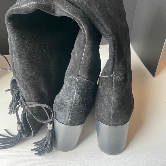 Karl Lagerfeld Razo Tassel Knee High Boots - Picture 3 of 7